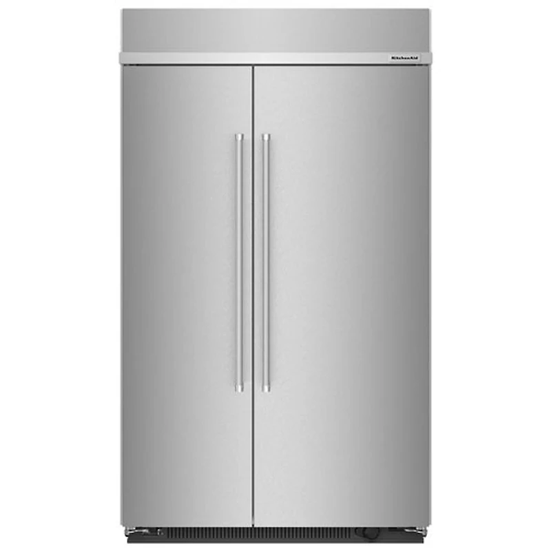 Open Box - KitchenAid 48" 30 Cu. Ft. Side-By-Side Refrigerator (KBSN708MPS) - Stainless - Scratch & Dent