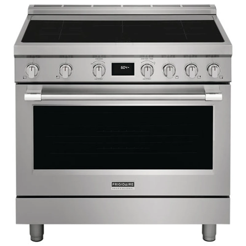 Boîte ouverte - Cuisinière à induction 4,4 pi³ et 36 po Professional de Frigidaire (PCFI3670AF) - Inox - Parfait état