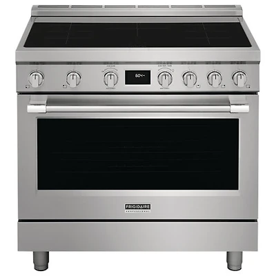 Boîte ouverte - Cuisinière à induction 4,4 pi³ et 36 po Professional de Frigidaire (PCFI3670AF) - Inox - Parfait état