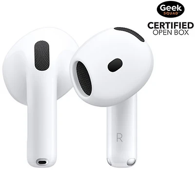 Open Box - Apple AirPods 4 In-Ear Active Noise Cancelling True Wireless Earbuds with USB-C Charging Case