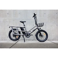 Vélo de ville électrique utilitaire à cadre bas Flip de Ollie (moteur 500 W/autonomie 96 km/vitesse maximale 32 km/h) - Argenté