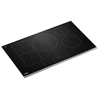 Whirlpool Intelligent 36" 5-Element Induction Cooktop (WCIT7536SS) - Black Glass/Stainless Steel