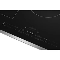 Whirlpool Intelligent 36" 5-Element Induction Cooktop (WCIT7536SS) - Black Glass/Stainless Steel