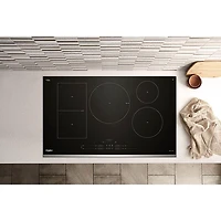 Whirlpool Intelligent 36" 5-Element Induction Cooktop (WCIT7536SS) - Black Glass/Stainless Steel