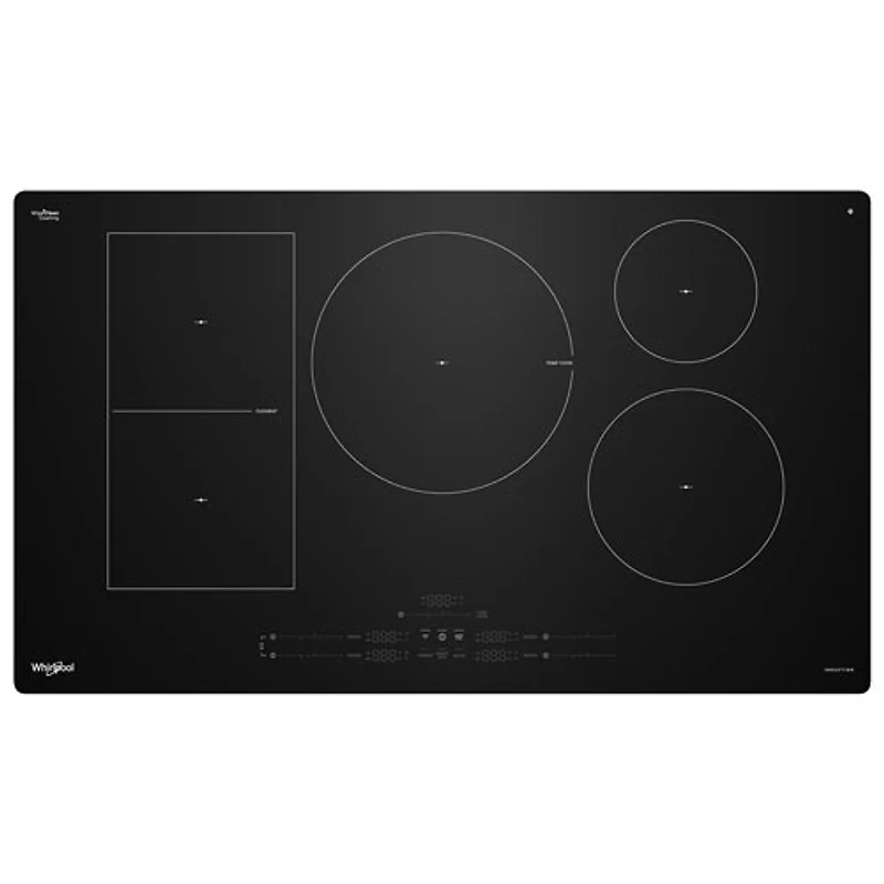 Surface de cuisson intelligente à induction 36 po 5 éléments de Whirlpool (WCIT7536SB) - Noir