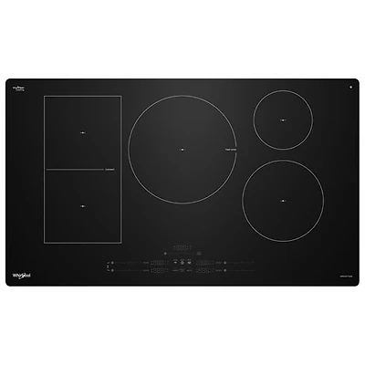 Surface de cuisson intelligente à induction 36 po 5 éléments de Whirlpool (WCIT7536SB) - Noir