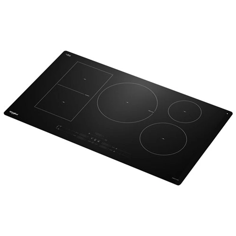 Surface de cuisson intelligente à induction 36 po 5 éléments de Whirlpool (WCIT7536SB) - Noir
