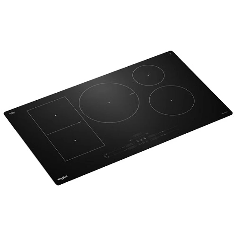 Surface de cuisson intelligente à induction 36 po 5 éléments de Whirlpool (WCIT7536SB) - Noir