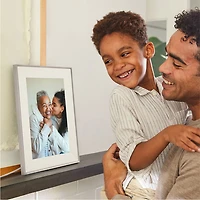 Aura Aspen 12" Digital Photo Frame (AF215-MWHT) - Clay - Exclusive Retail Partner