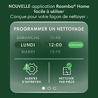 Aspirateur robot connecté Wi-Fi à vidage automatique Roomba 105 Vac d'iRobot - Noir