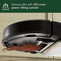 Aspirateur robot à vadrouille connecté Wi-Fi Roomba 105 Combo d'iRobot - Noir