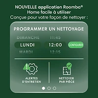 Aspirateur robot à vadrouille connecté Wi-Fi à vidage automatique Roomba 105 Combo d'iRobot - Noir