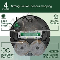 iRobot Roomba Plus 405 Combo Wi-Fi Connected Self-Empty Robot Vacuum & Mop - Black