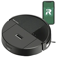 Aspirateur robot connecté Wi-Fi Roomba 205 DustCompactor Vac d'iRobot - Noir
