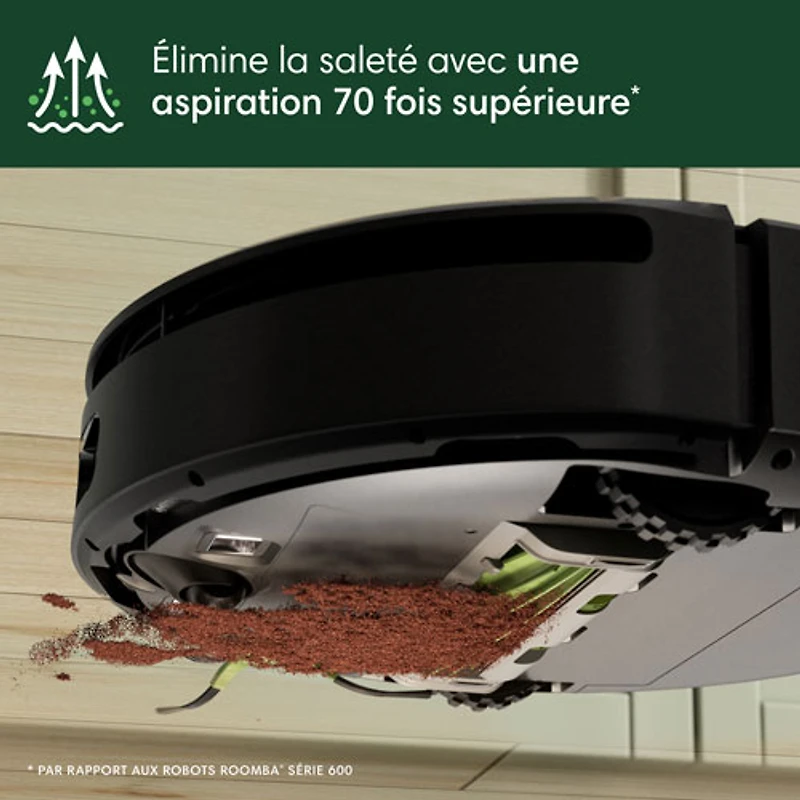 Aspirateur robot connecté Wi-Fi Roomba 205 DustCompactor Vac d'iRobot - Noir