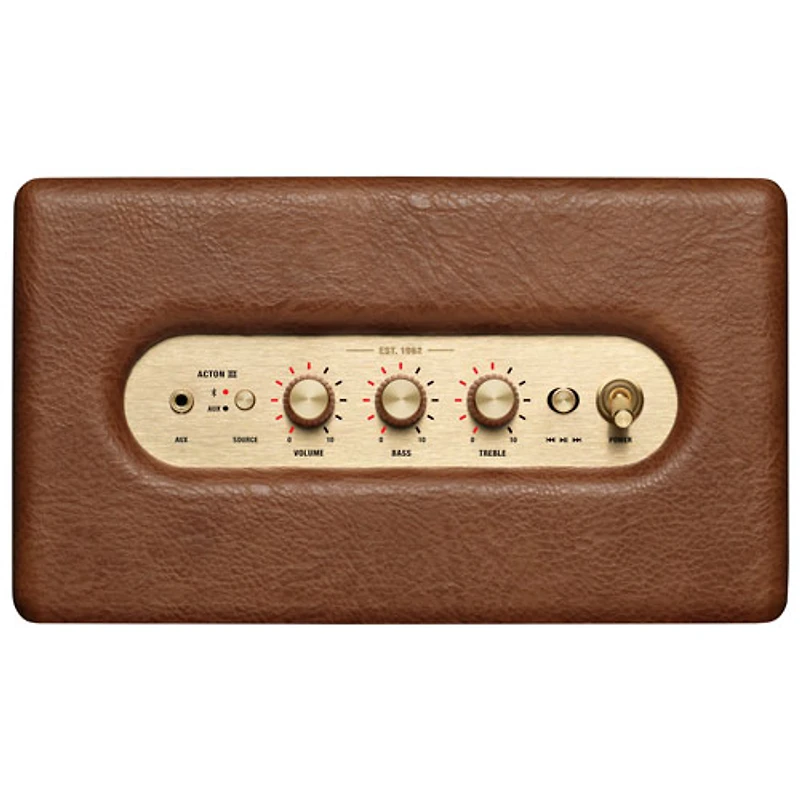 Haut-parleur Bluetooth sans fil Acton III de Marshall - Brun