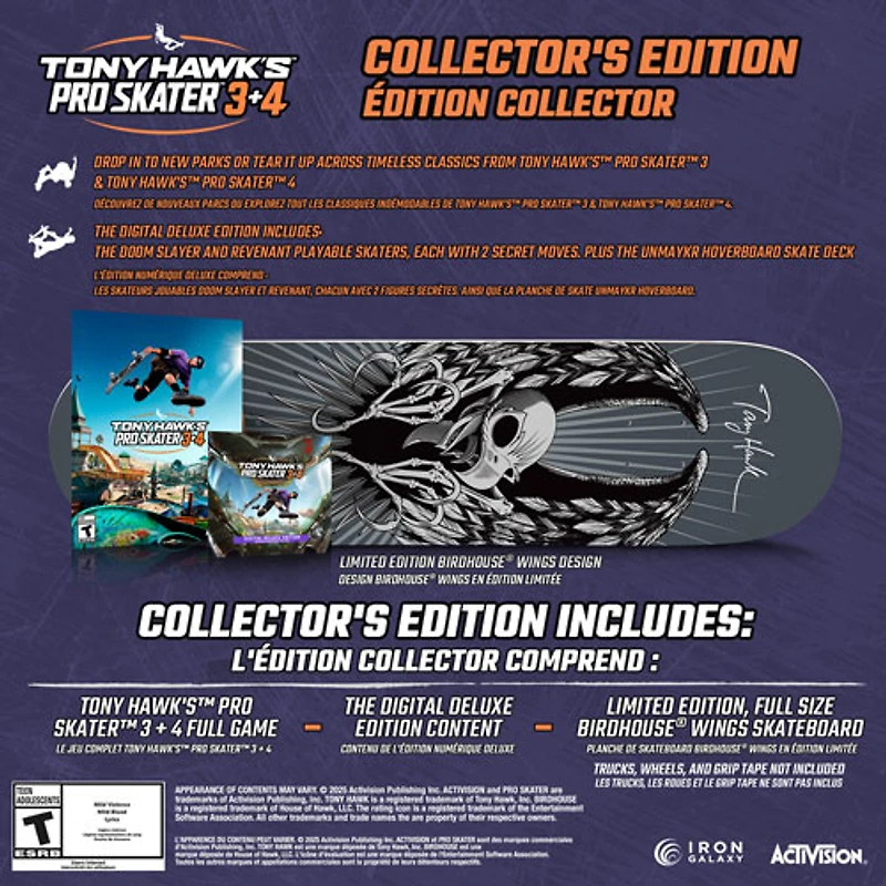 Tony Hawk’s Pro Skater 3 + 4 Collector's Edition (Xbox Series X / Xbox One)
