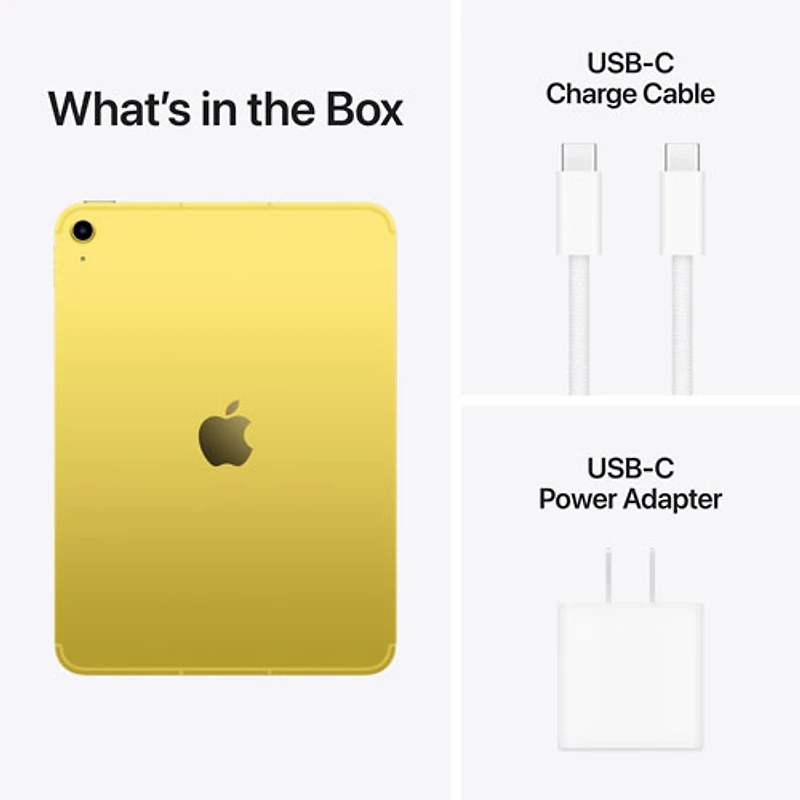 Apple iPad A16 11" 512GB with Wi-Fi 6 & 5G (11th Generation) - Yellow