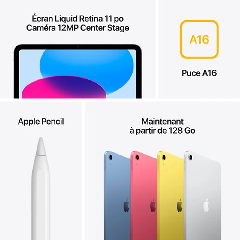 Apple iPad A16 11" 128GB with Wi-Fi 6 (11th Generation) - Pink