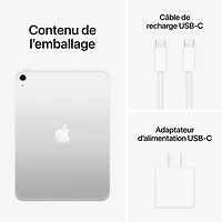 iPad A16 de 11 po et de 128 Go avec Wi-Fi 6 et 5G d'Apple (11e génération) - Argenté