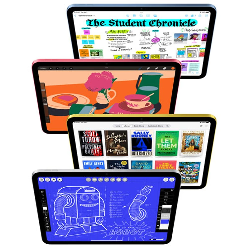 iPad A16 de 11 po et de 128 Go avec Wi-Fi 6 et 5G d'Apple (11e génération) - Rose