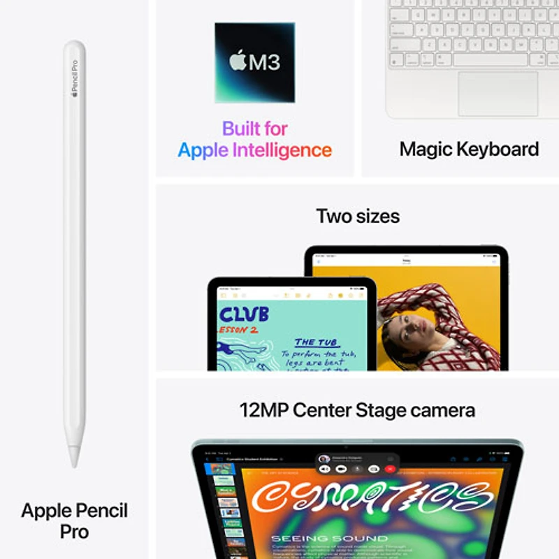 iPad Air M3 po Go avec Wi-Fi 6E et 5G d'Apple (7e génération