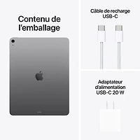 iPad Air M3 13 po 512 Go avec Wi-Fi 6E d'Apple (7e génération) - Gris cosmique