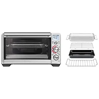 Four à convection de comptoir compact avec friture à air chaud Smart Oven de Breville - Acier inoxydable brossé