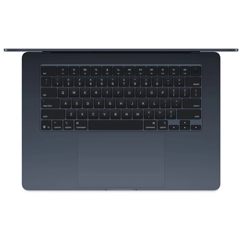 MacBook Air de 15,3 po avec Touch ID d'Apple (2025) - Minuit (M4 d'Apple/RAM Go/SSD Go