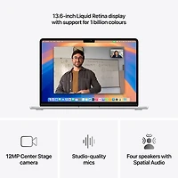MacBook Air de 13,6 po avec Touch ID d'Apple (2025) - Argenté (M4 d'Apple/RAM 16 Go/SSD 512 Go) - Anglais