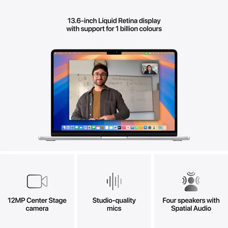 Apple MacBook Air 13.6" w/ Touch ID (2025) - Silver (Apple M4 / 24GB RAM / 512GB SSD) - French