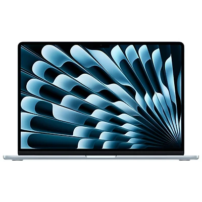 MacBook Air de 15,3 po avec Touch ID d'Apple (2025) - Bleu ciel (M4 d'Apple/RAM 16 Go/SSD 256 Go) - Français