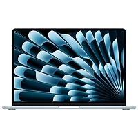 MacBook Air de 15,3 po avec Touch ID d'Apple (2025) - Bleu ciel (M4 d'Apple/RAM 16 Go/SSD 256 Go) - Anglais