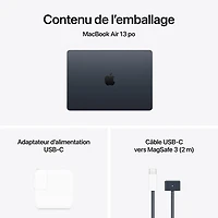 Apple MacBook Air 13.6" w/ Touch ID (2025) - Midnight (Apple M4 / 16GB RAM / 512GB SSD