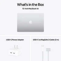 MacBook Air de 15,3 po avec Touch ID d'Apple (2025) - Argenté (M4 d'Apple/RAM 16 Go/SSD 512 Go) - Anglais