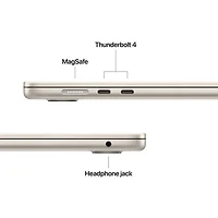 Apple MacBook Air 15.3" w/ Touch ID (2025) - Starlight (Apple M4 / 16GB RAM / 512GB SSD) - French