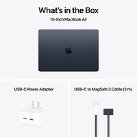 Apple MacBook Air 15.3" w/ Touch ID (2025) - Midnight (Apple M4 / 16GB RAM / 512GB SSD) - French