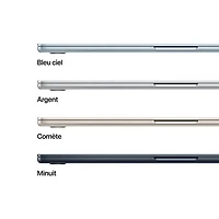 Apple MacBook Air 15.3" w/ Touch ID (2025) - Midnight (Apple M4 / 16GB RAM / 512GB SSD) - French