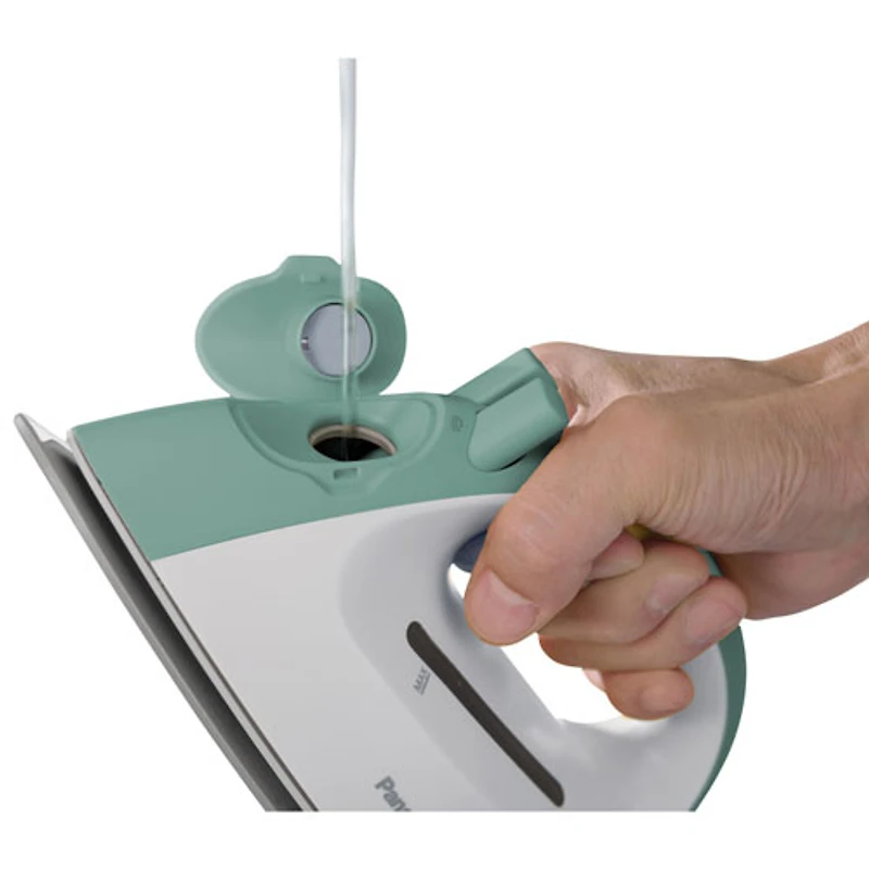 Fer sans fil avec semelle en acier inoxydable de Panasonic (NIQL1000G) - Sarcelle