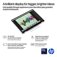 Portable Copilot+ PC 2-en-1 tactile de 16 po OmniBook 7 Flip de HP (Core Ultra 5-226v d'Intel/RAM 16 Go/SSD 512 Go)