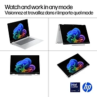 Portable Copilot+ PC 2-en-1 tactile de 16 po OmniBook 7 Flip de HP (Core Ultra 7-258V d'Intel/RAM 32 Go/SSD 1 To)