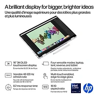 Portable Copilot+ PC 2-en-1 tactile de 16 po OmniBook 7 Flip de HP (Core Ultra 7-258V d'Intel/RAM 32 Go/SSD 1 To)