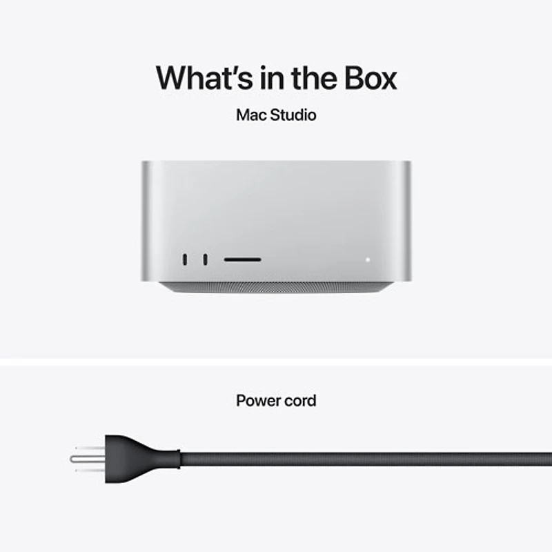 Mac Studio d'Apple (Puce M4 Max d'Apple/processeur graphique 32 coeurs/RAM 36 Go/SSD 512 Go)