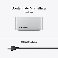 Mac Studio d'Apple (Puce M4 Max d'Apple/processeur graphique 32 coeurs/RAM 36 Go/SSD 512 Go)