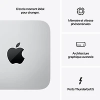 Mac Studio d'Apple (Puce M4 Max d'Apple/processeur graphique 32 coeurs/RAM 36 Go/SSD 512 Go)
