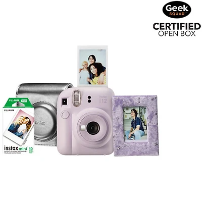 Open Box - Fujifilm Instax Mini 12 Instant Camera Gift Set - Lilac