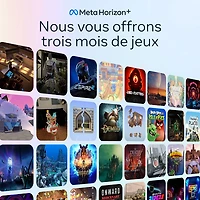 Casque de réalité virtuelle de 128 Go Meta Quest 3S avec période d'essai de 3 mois de Meta Horizon+