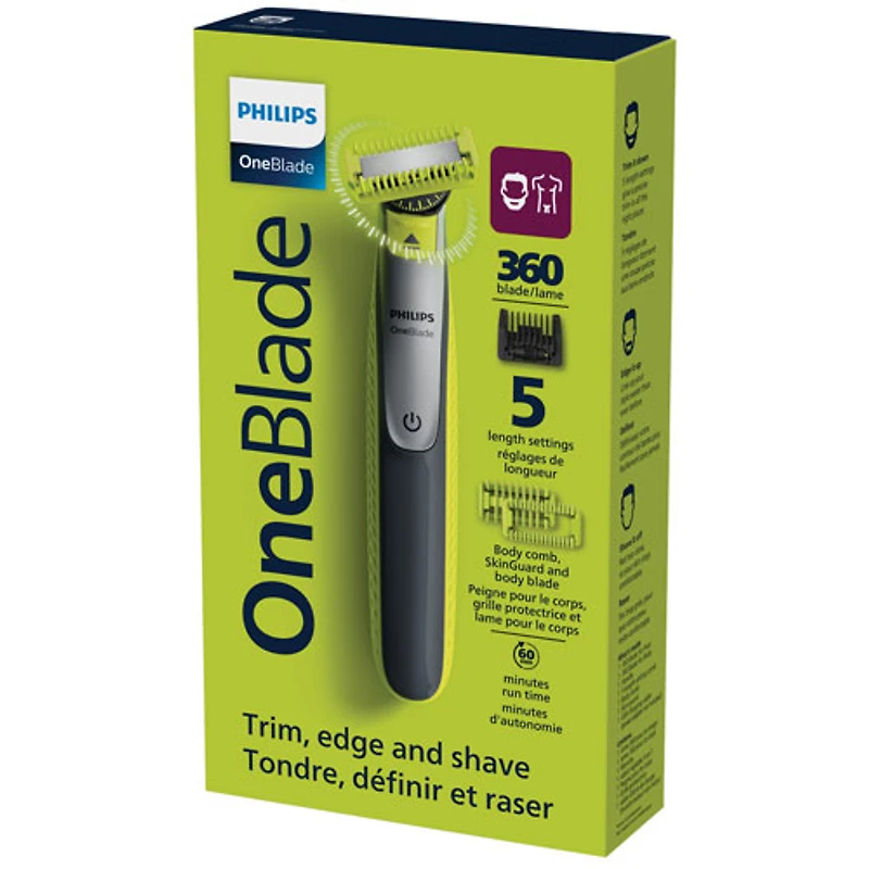 Tondeuse OneBlade 360 Visage + Corps de Philips (QP2834/23)
