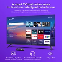 Roku Select Series 55" 4K UHD HDR QLED Roku Smart TV (55R5C5CA) - 2025