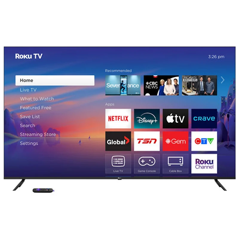 Téléviseur intelligent Roku QLED HDR UHD 4K de 75 po série Select de Roku (75R5C5CA) - 2025